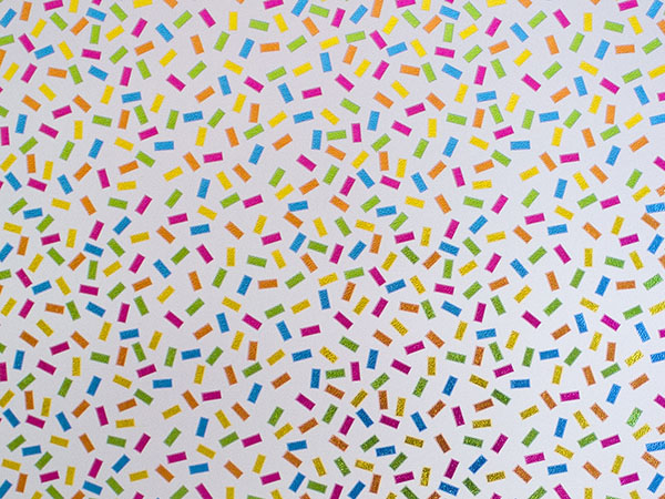 With Sprinkles Metallized Gift Wrap, 26" x 833', Full Ream Roll