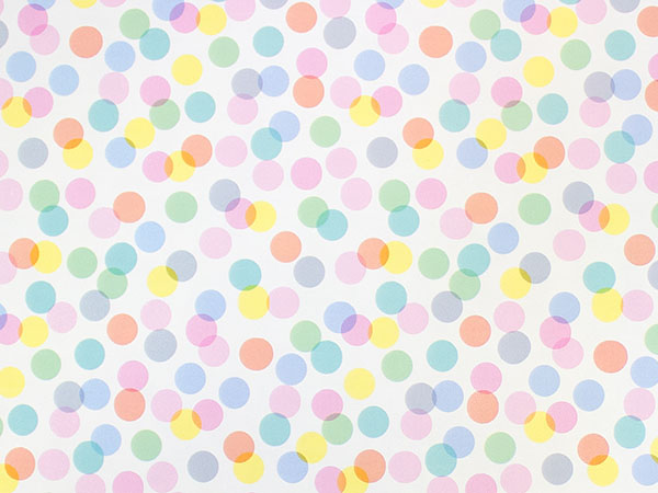 Dots All Folks Gift Wrap 24" x 833', Full Ream Roll