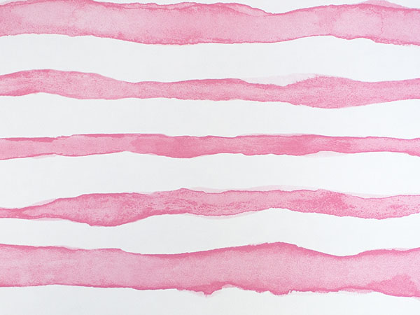 Watercolor Pink Stripe Gift Wrap 24" x 833', Full Ream Roll