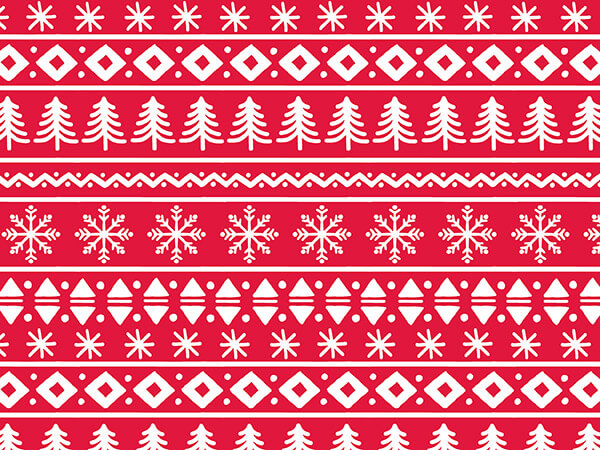 Christmas PJs Wrapping Paper 30" x 417', Half Ream Roll