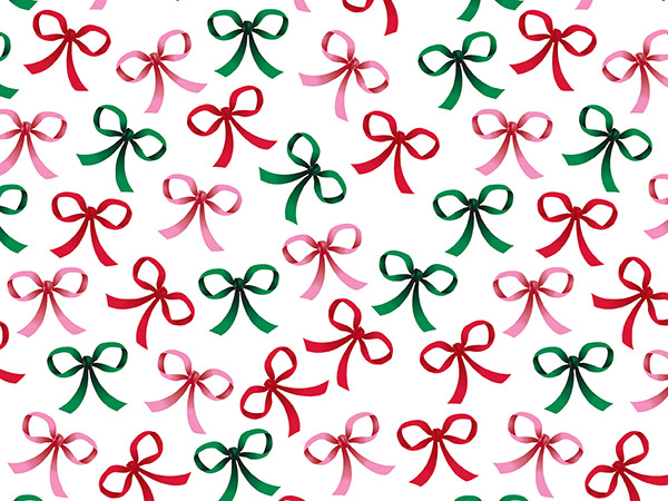 Bow Toss Wrapping Paper 24" x 833', Full Ream Roll