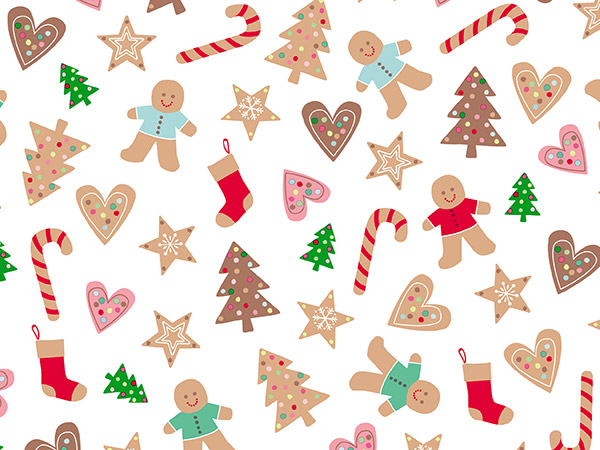 Cookie Swap Wrapping Paper 30" x 833', Full Ream Roll