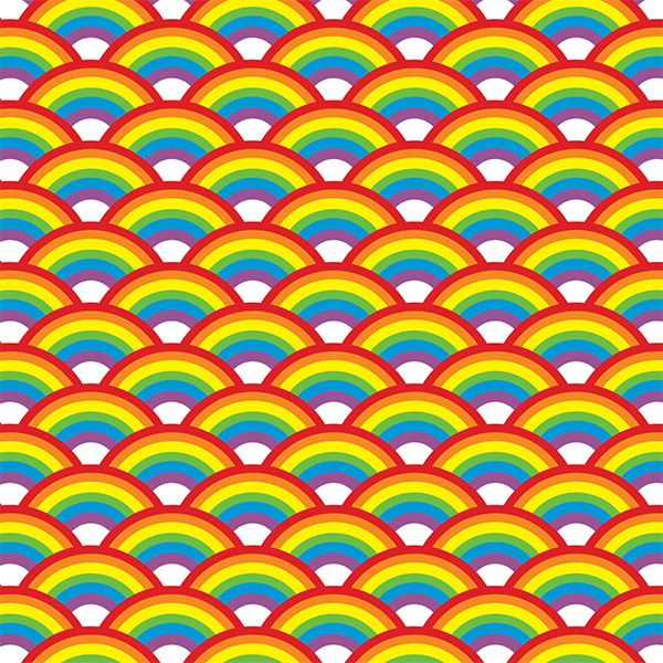 Over the Rainbow Wrapping Paper 30" x 417', Half Ream Roll