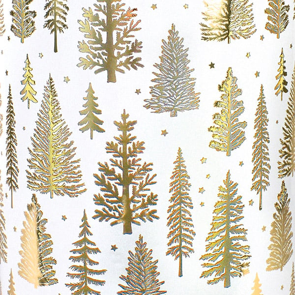 Winter Forest Gift Wrap 30" x 417', Half Ream Roll