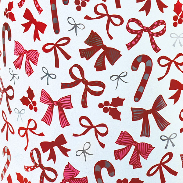 Beautiful Bows Metallized Gift Wrap 30" x 833', Full Ream Roll
