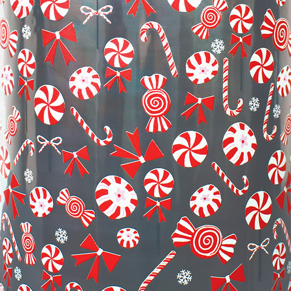 Peppermint Everywhere Gift Wrap 26" x 833', Full Ream Roll
