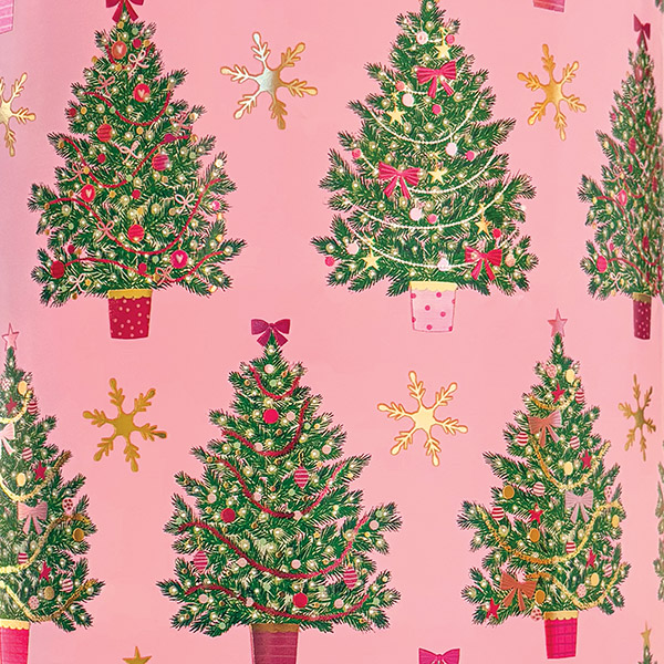 Classic Trees Gift Wrap 26" x 417', Half Ream Roll