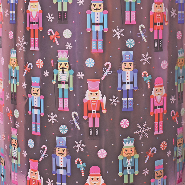 Nutcracker March Gift Wrap 26" x 417', Half Ream Roll