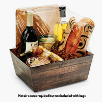 Dome Shrink Basket Bag Assortment, 25 bags each of 6 sizes