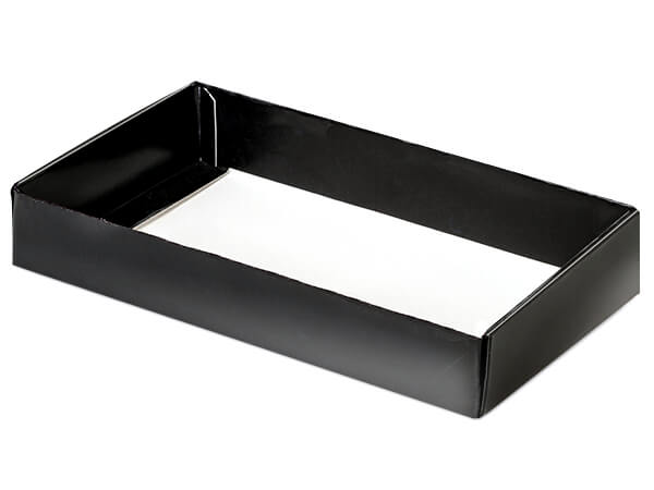 Black Slide Open Candy Box Base, 8x4.25x1.25", 100 Pack