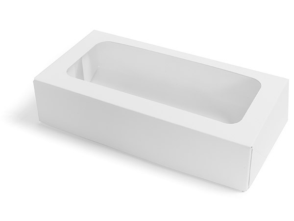 Strawberry & Cookie White Window Boxes, 8.875x4.5x2", 50 Pack