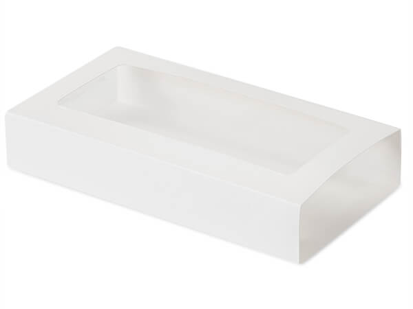 White Slide Open Candy Box Sleeve, 8x4.25x1.25", 100 Pack