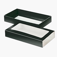 Black Slide Open Candy Box Set, 8x4.25x1.25