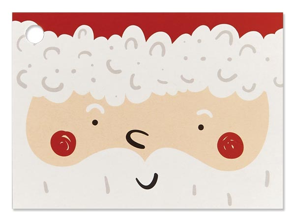 Santa Claus Theme Gift Card, 3.75x2.75", 6 Pack