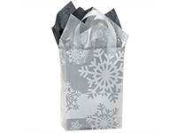 Clear Frosted Plastic Gift Bags, Cub 8x4x9.75, 25 Pack, 3 Mil