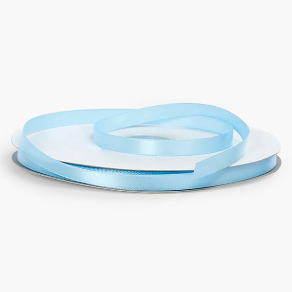 Blue Topaz Single Faced Satin Ribbon 3/8"x100 yards