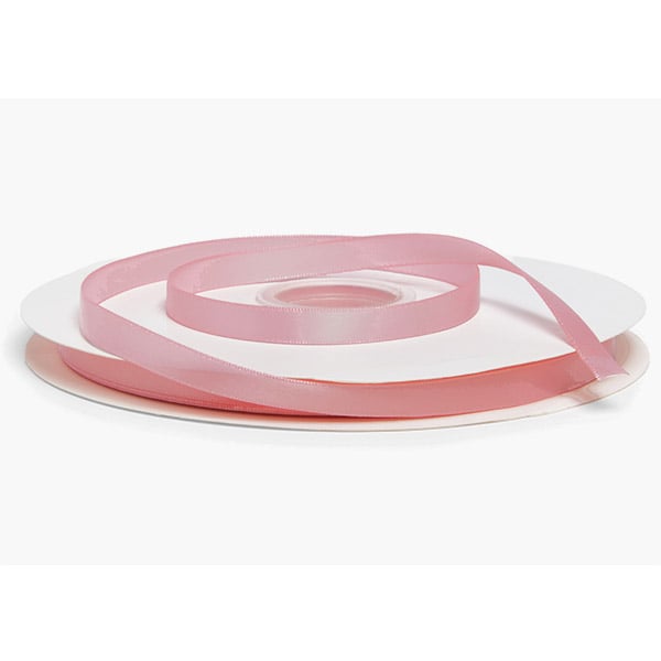 Pink Single Faced Satin Ribbon 3/8"x100 yards