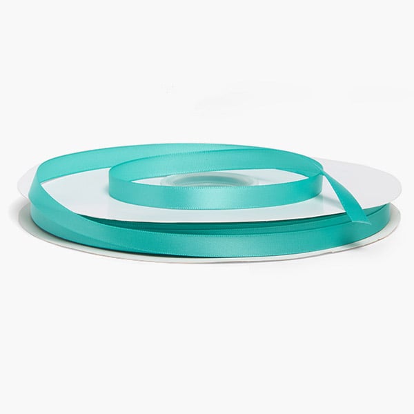 Tropic Blue Single Faced Satin Ribbon