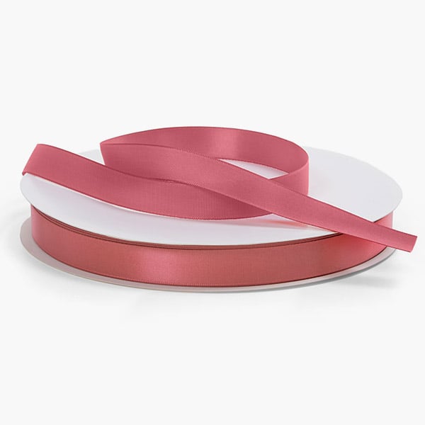 Rose Pink Single Faced Satin Ribbon 5/8"x100 yards
