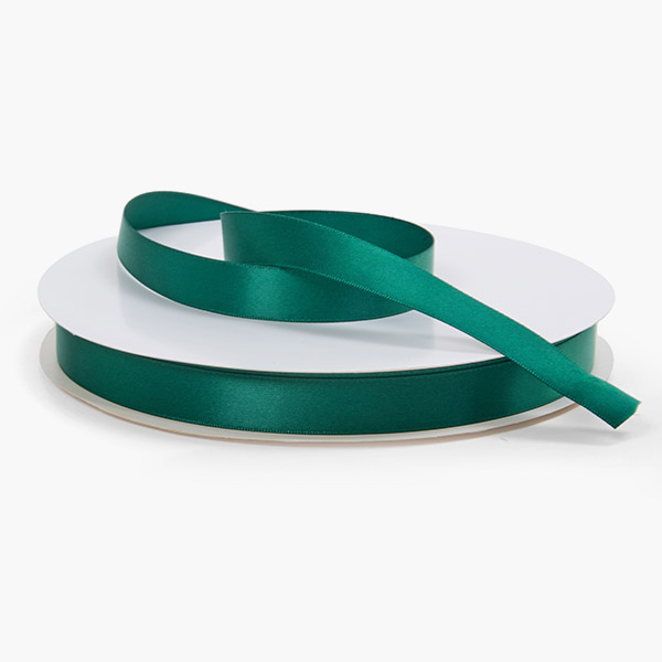 Forest Green Single Faced Satin 5/8"x100 yards