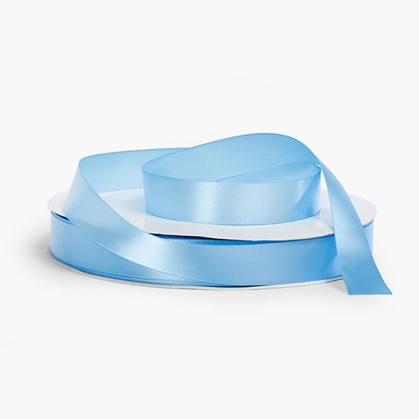 Blue Topaz Single Faced Satin Ribbon 7/8"x100 yards
