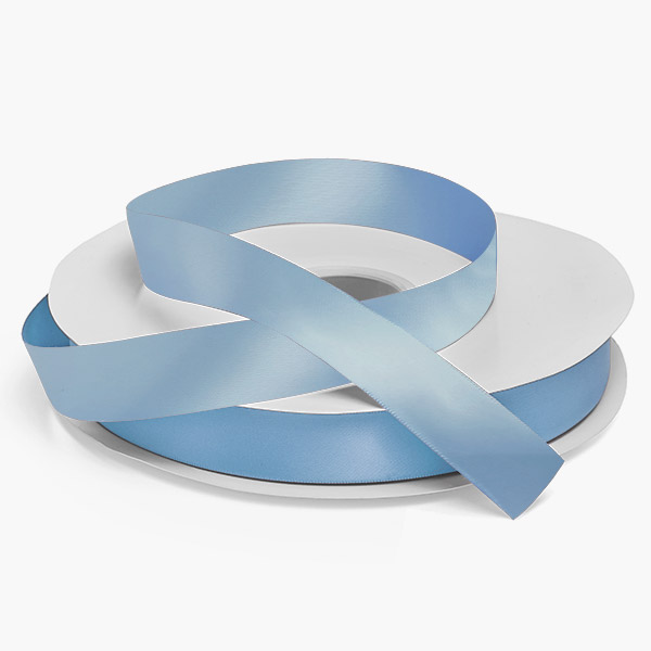 French Blue Single Faced Satin 7/8"x100 yards
