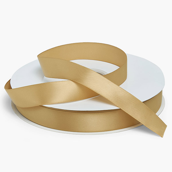 Gold Single Faced Satin 7/8"x100 yards