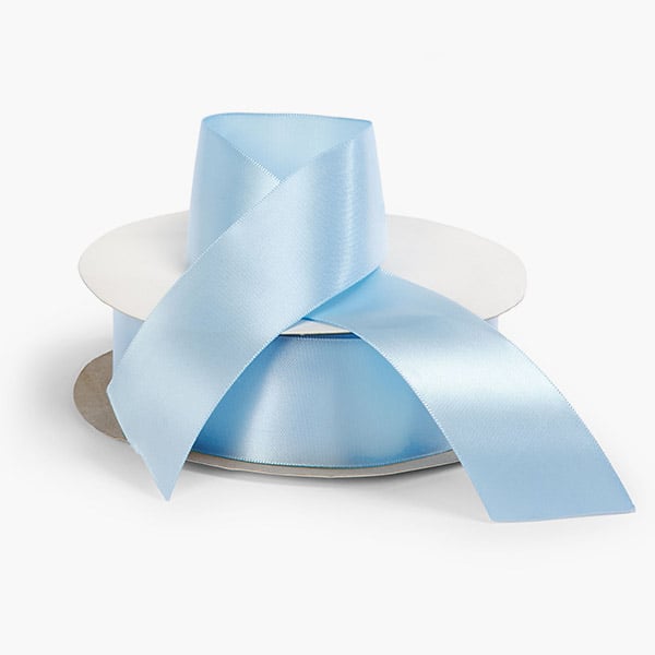 Blue Topaz Single Faced Satin Ribbon 1-1/2"x50 yards