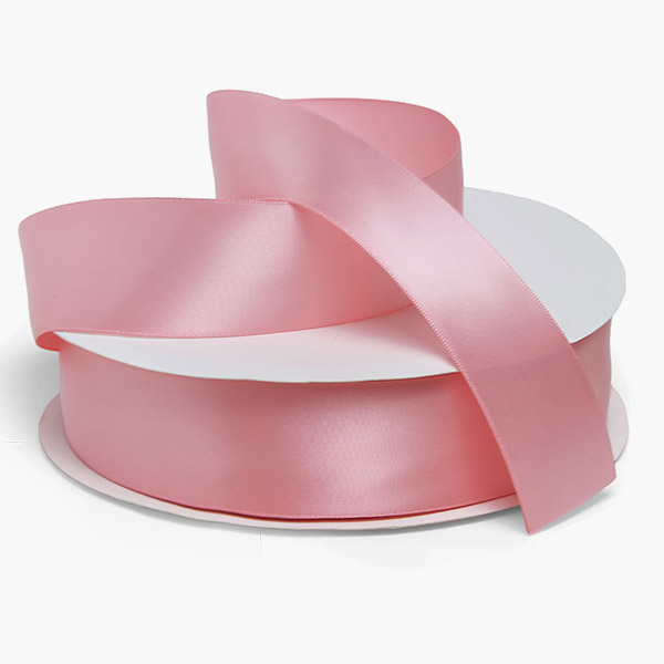 Pink Single Faced Satin Ribbon 1-1/2"x50 yards