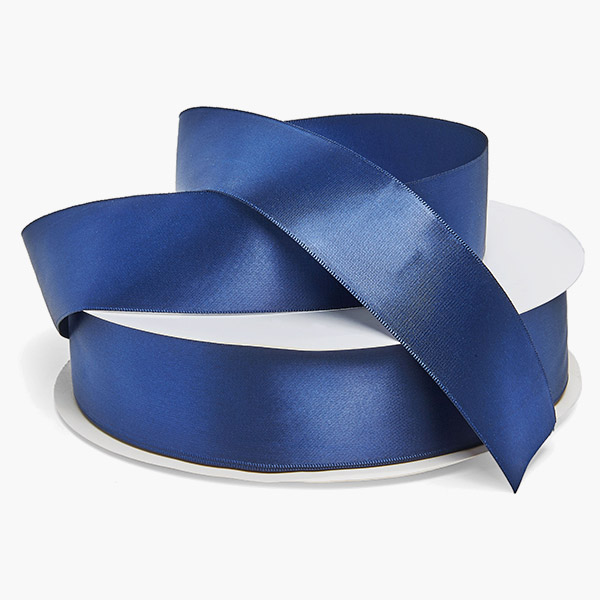 Navy Blue Single Faced Satin 1-1/2"x50 yards