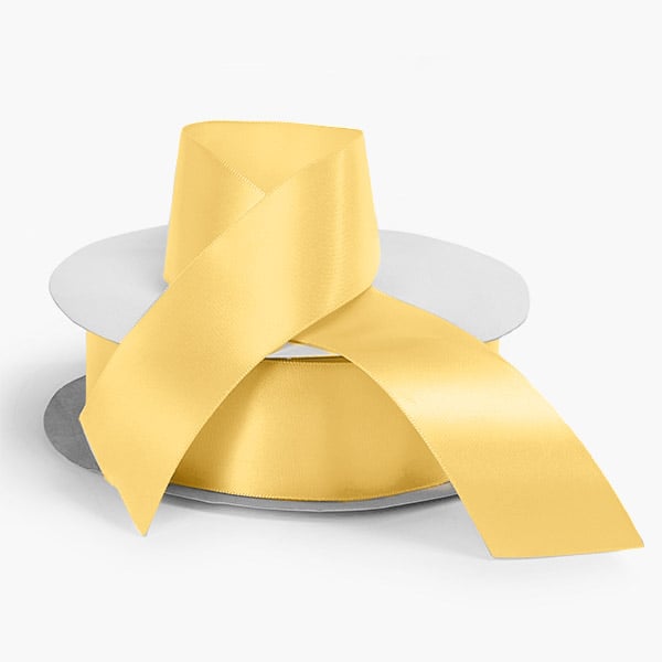 Yellow Gold Single Faced Satin Ribbon 1-1/2"x50 yards