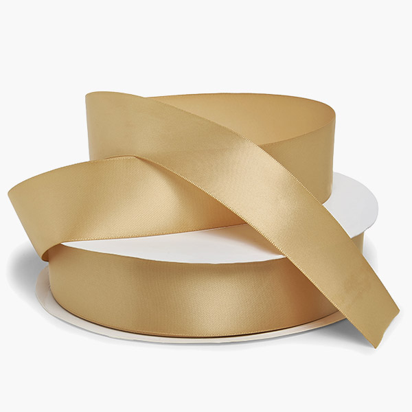 Gold Single Faced Satin 1-1/2"x50 yards