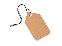 Wraps Kraft Gift Tags, 2-1/4x3-1/2, 50 Pack