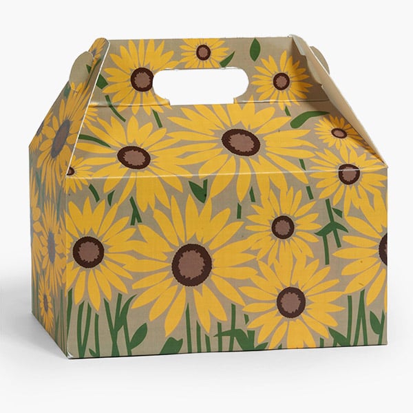 Summer Sunflower Gable Box, 9.5x5x5", 6 Pack