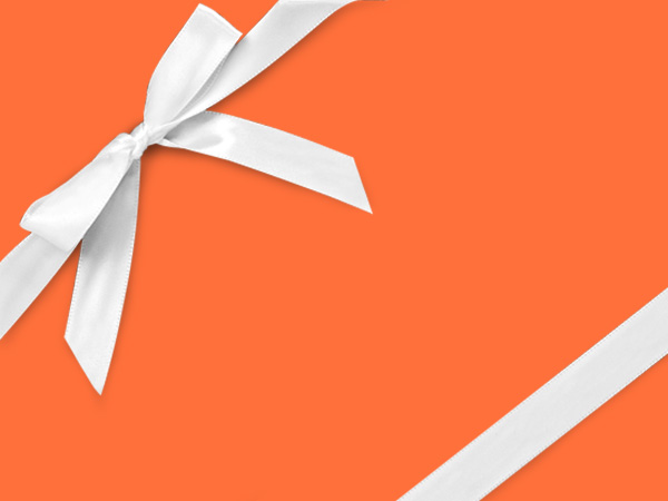 Fluorescent Orange Velvet Touch Gift Wrap, 24" x 417', Half Ream