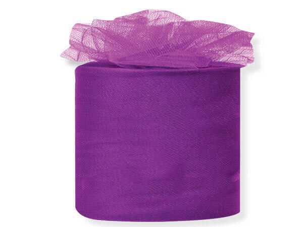 Purple Premium Tulle Ribbon, 3"x50 yards