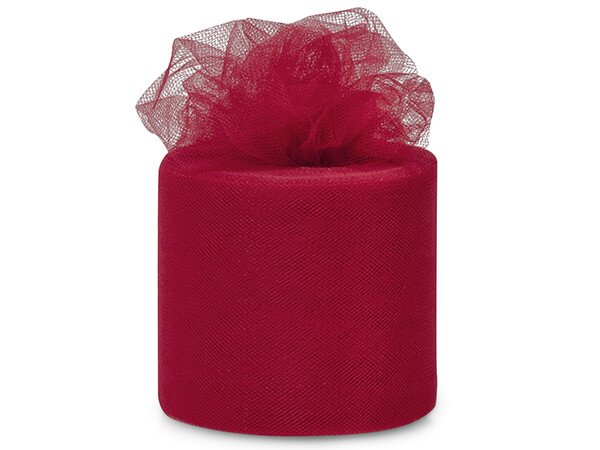 Ruby Red Premium Tulle Ribbon, 3"x50 yards
