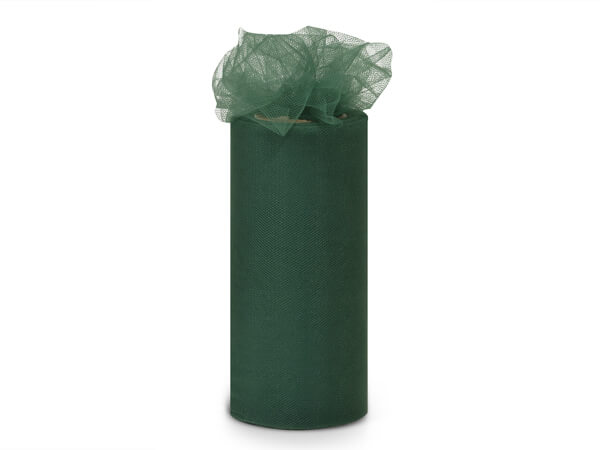 Emerald Green Premium Tulle Ribbon, 6"x25 yards
