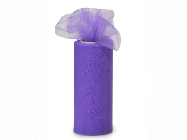 Lavender Purple Premium Tulle Ribbon, 6"x25 yards