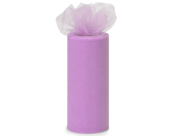 Pansy Purple Premium Tulle Ribbon, 6"x25 yards