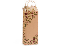 100% Recycled Tuscan Harvest Kraft Shopping Bags - Regal