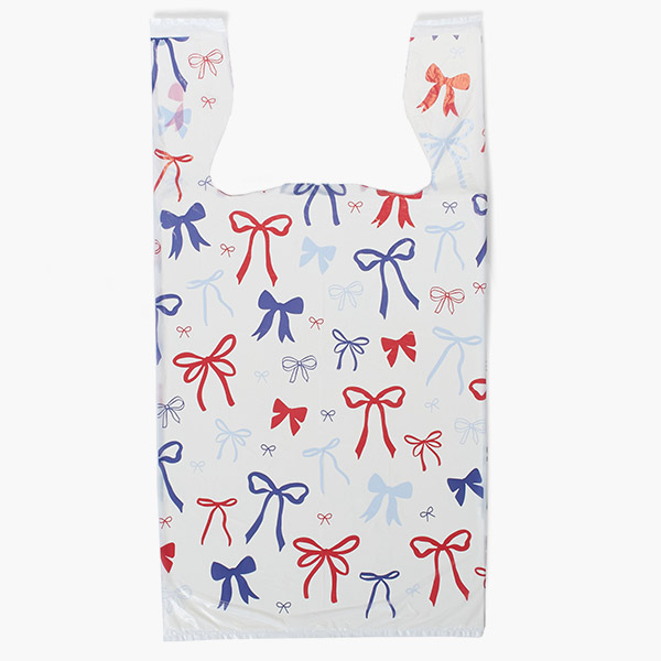 Americana Bows Plastic T-Sacks, 11.5x6.5x22", 500 pack, .65 mil
