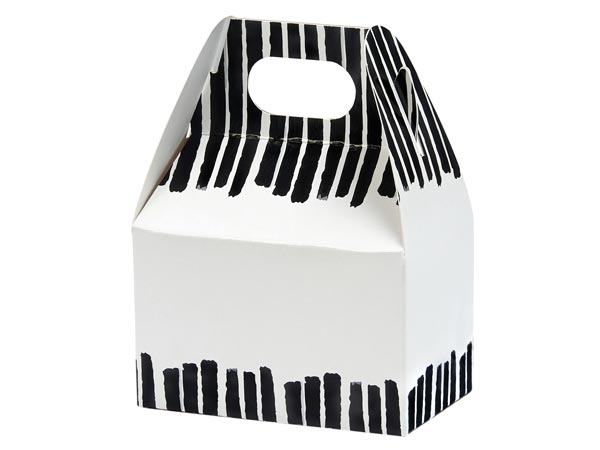 Tuxedo Fringe Mini Gable Box 4x2.5x2.5", 6 Pack