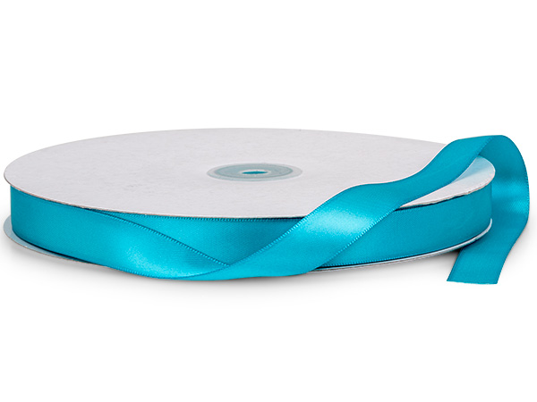 Robins Egg Blue Double Faced Satin Ribbon, 5/8"x100 yards
