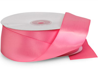 Hot Pink Double Faced Satin Ribbon, 1-1/2x50 Yards