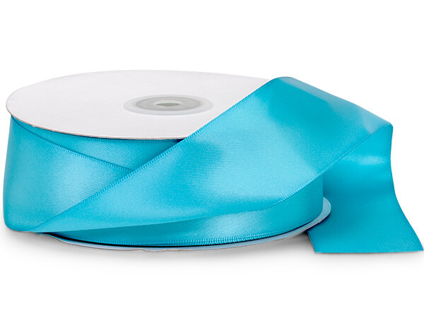 Robins Egg Blue Double Faced Satin Ribbon, 1-1/2"x50 yards