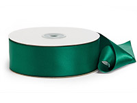 Green Ribbon, Evergreen Single-face Satin Ribbon 1 1/2 Inches Wide X 10  Yards, Schiff Ribbon, 393 