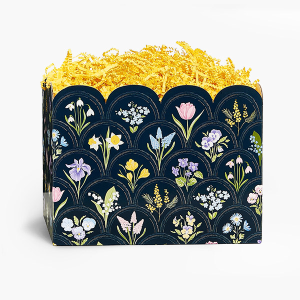 Vintage Floral Basket Boxes
