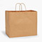 Natural Brown Kraft Shopping Bags, Vogue 16x6x12.5", 100 Pack-thumbnail