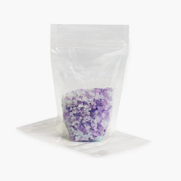 4x5.5x2" Stand Up Zipper Top 2.5 mil Clear Bags